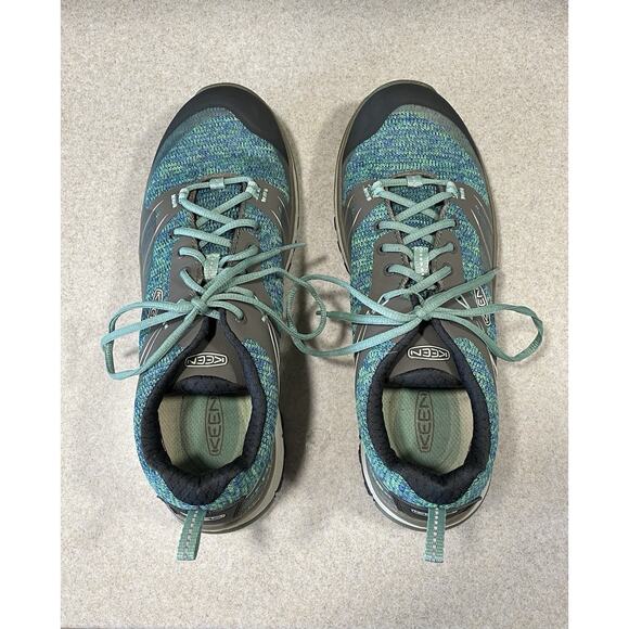 KEEN Dry Terradora Low Sneakers Blue Green Waterproof Hiking Trail Shoe Womens-8 - Picture 4 of 12